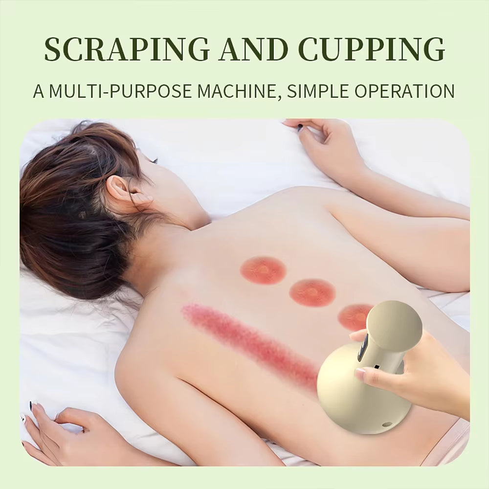 USB Rechargeable Handheld Abdominal & Body Guasha Cupping Massager