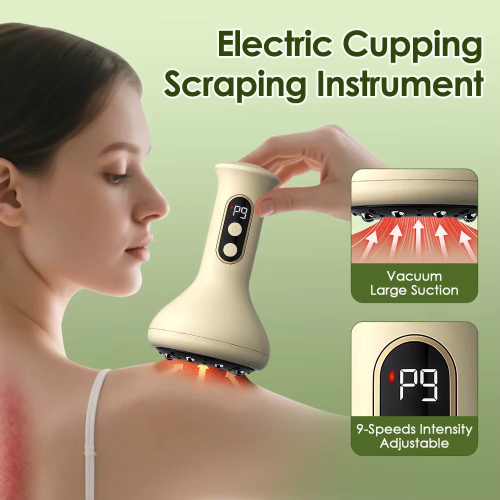 USB Rechargeable Handheld Abdominal & Body Guasha Cupping Massager
