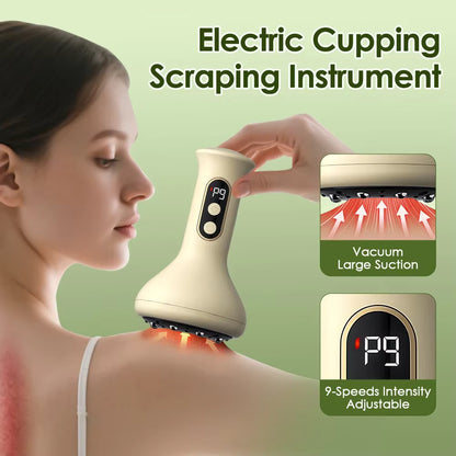USB Rechargeable Handheld Abdominal & Body Guasha Cupping Massager